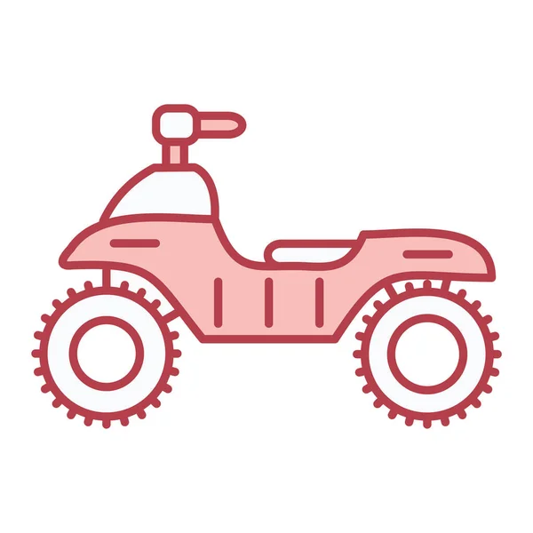 Icône Moto Illustration Simple Des Icônes Vectorielles Vélo Pour Web — Image vectorielle