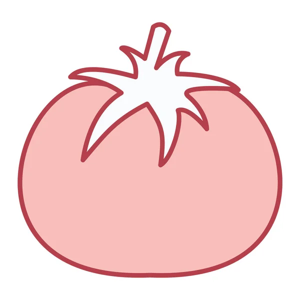 Fresh Tomato Icon Vector Illustration — ストックベクタ