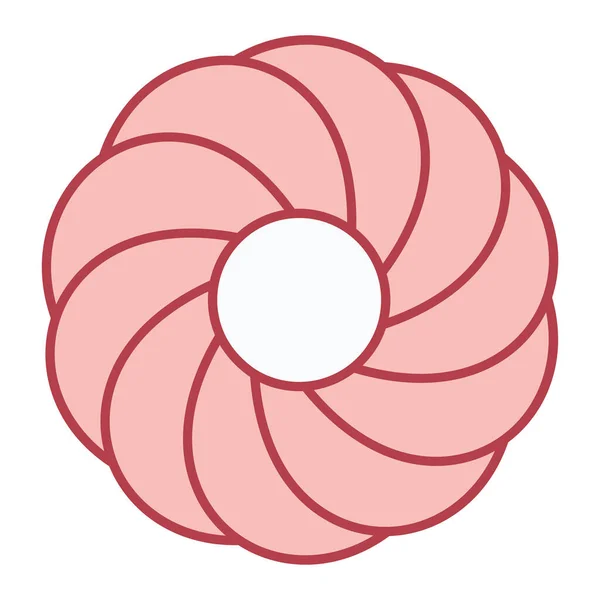 花のアイコン ウェブ用の花のベクトルアイコンの概略図 — ストックベクタ