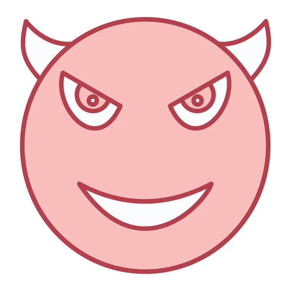 Expresión Cara Feliz Emoticono Vector Ilustración — Archivo Imágenes Vectoriales