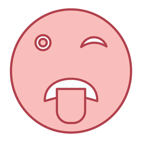 Crying Face Emoticon Icon Vector Illustration — ストックベクタ