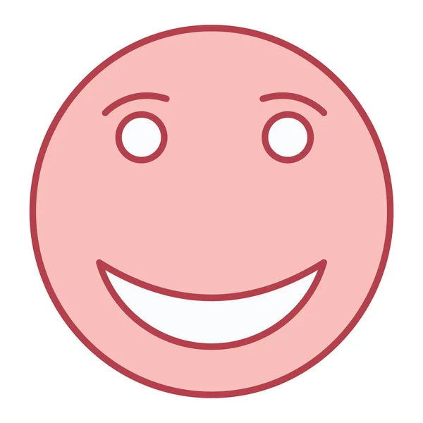 Design Ilustração Ícone Ícone Emoticon Rosto Feliz —  Vetores de Stock