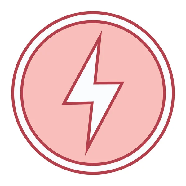 Pictogram Van Energie Van Macht Vectorillustratie — Stockvector