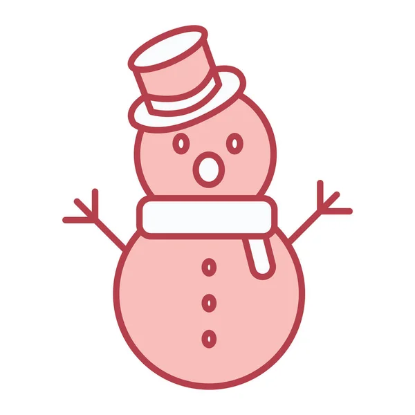 Snowman Web Icon Simple Illustration — стоковый вектор