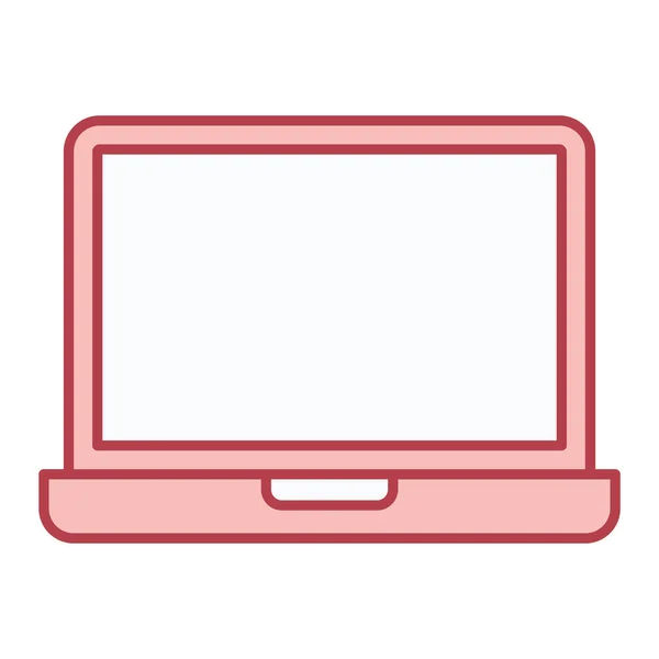 Laptop Med Teknik Och Dator Vektor Illustration — Stock vektor