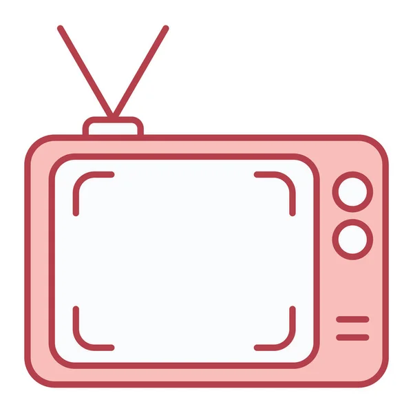 Ikone Einfache Illustration Von Fernsehvektorsymbolen Für Das Web — Stockvektor