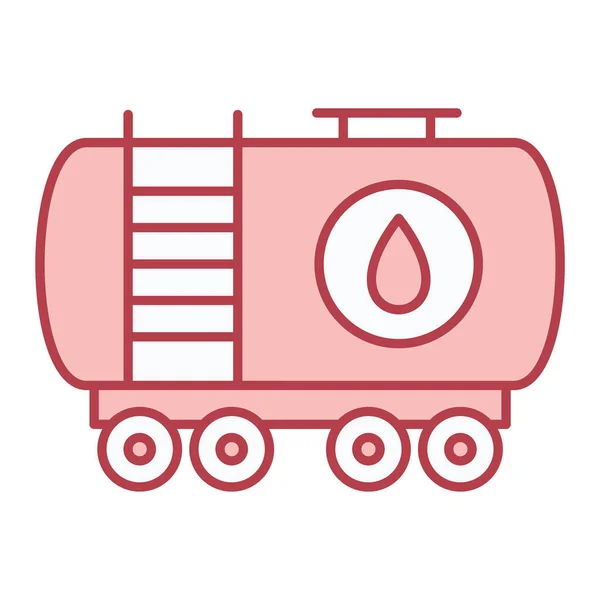 Vector Oil Tank Glyph Icon Design — 스톡 벡터