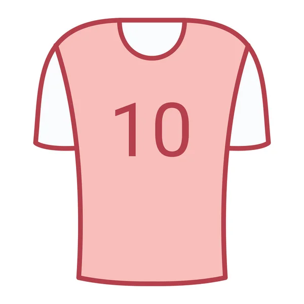 Fotboll Tröja Skjorta Vektor Illustration — Stock vektor