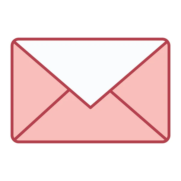 Umschlag Mail Icon Vektor Illustration Grafik Design — Stockvektor