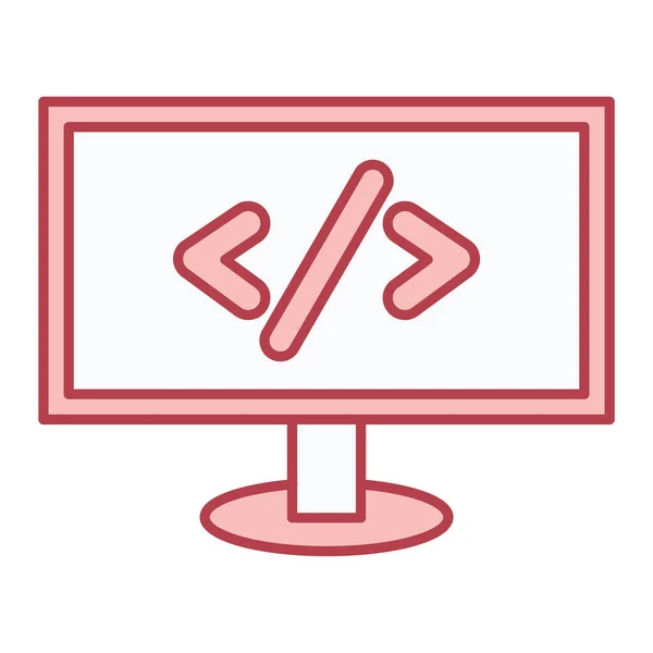 Computer Monitor Message Icon Vector Illustration Design — Stock Vector