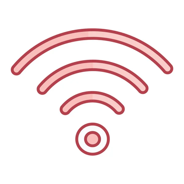 Icona Del Segnale Wifi Illustrazione Piatta Icone Vettoriali Radio Wireless — Vettoriale Stock