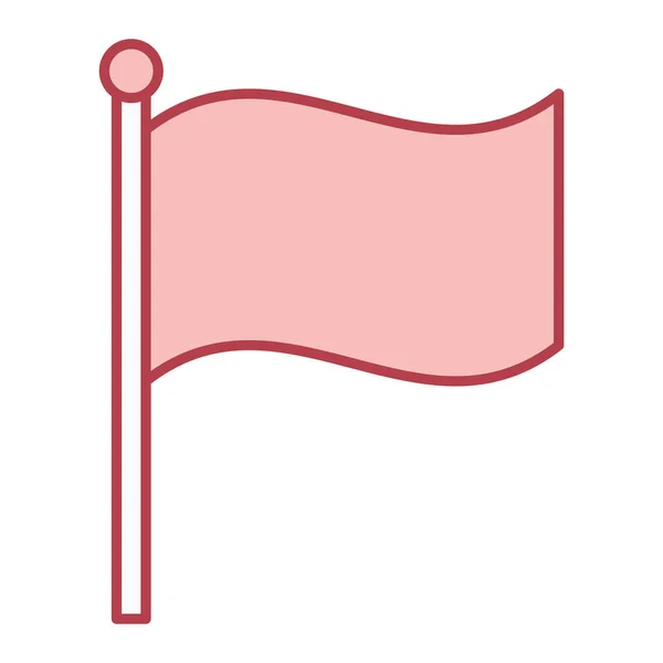 Σημαία Της Εικόνας Της Χώρας Περίγραμμα Κυματίζει Σημαίες Διανυσματική Απεικόνιση — Διανυσματικό Αρχείο