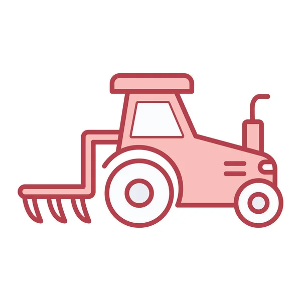 Tractor Line Icon Vector Illustration — Stock Vector