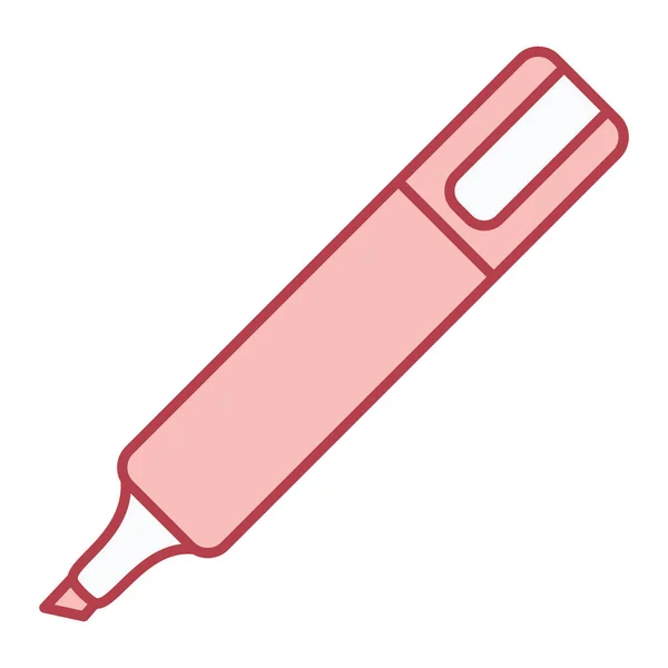Ikona Tužky Jednoduchá Ilustrace Vektorového Symbolu Pera Pro Web — Stockový vektor
