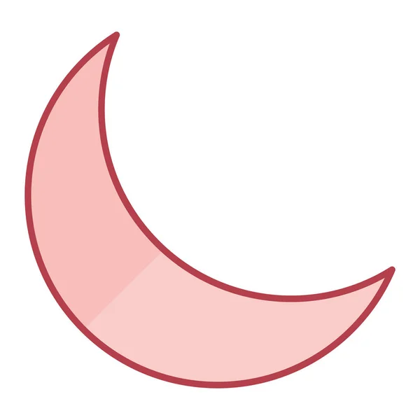Vektorová Ilustrace Ikony Měsíce — Stockový vektor