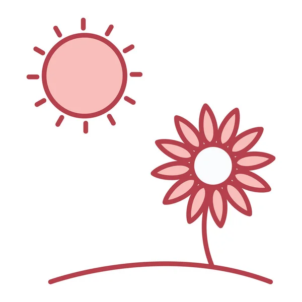 Icono Girasol Ilustración Simple Iconos Vectores Flores Para Web — Archivo Imágenes Vectoriales