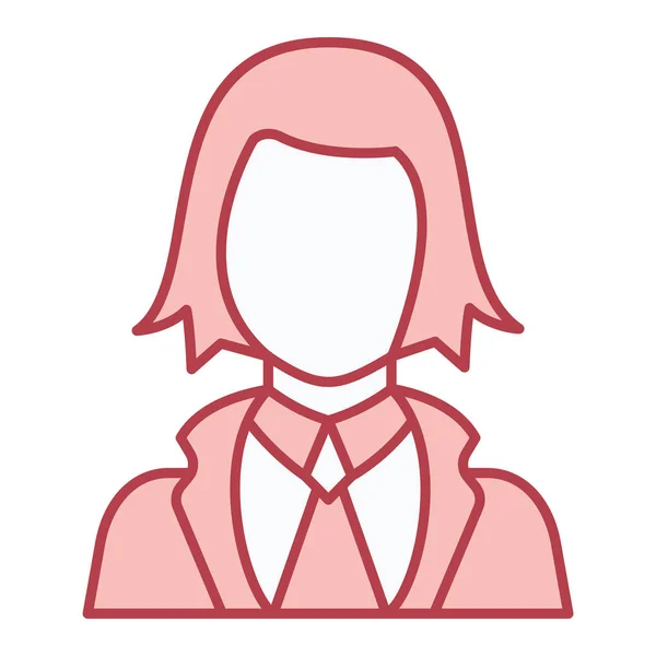 Donna Avatar Personaggio Vettore Illustrazione Disegno — Vettoriale Stock
