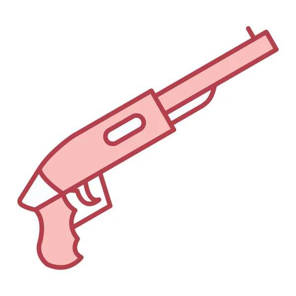 Значок Пістолета Стиль Плоского Дизайну Eps — стоковий вектор