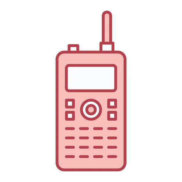 Icono Del Teléfono Móvil Esquema Ilustración Vectorial — Vector de stock