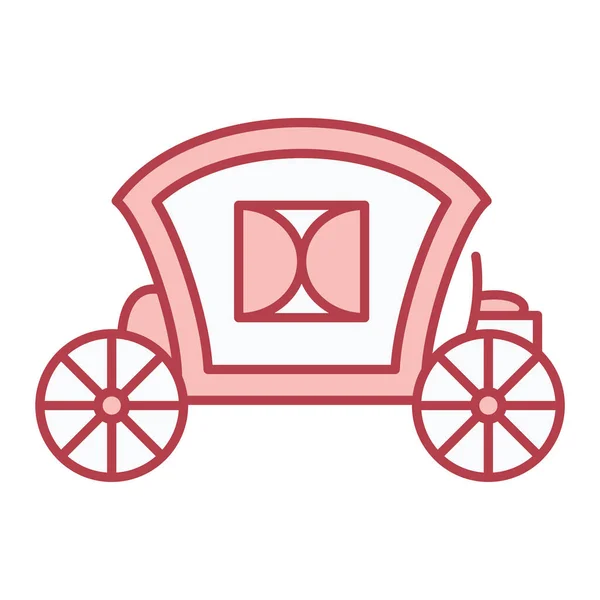 Car Icon Outline Illustration Old Carriage Vector Icons Web — Vetor de Stock