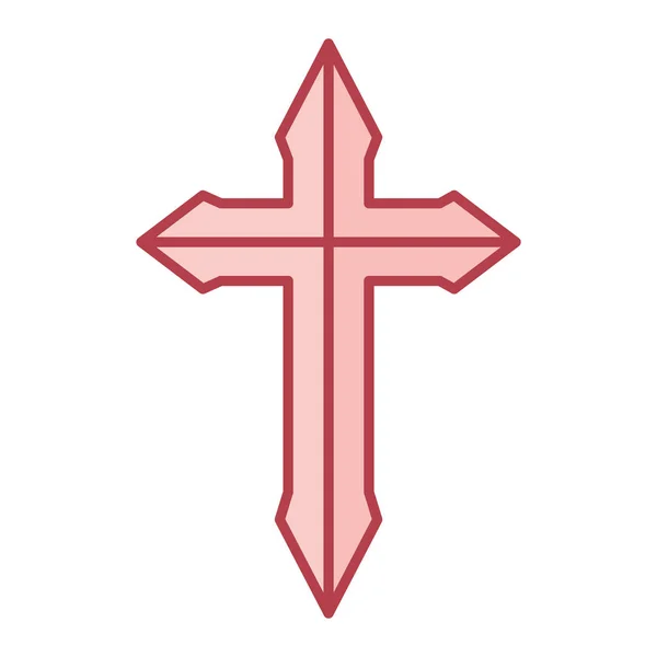 Cross Icon Διάνυσμα Απομονωμένο Λευκό Φόντο Για Web Και Mobile — Διανυσματικό Αρχείο
