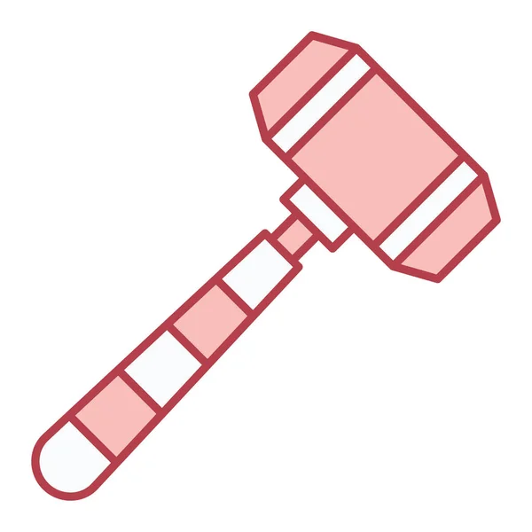 Hammer Icon Vector Isolated White Background Your Web Mobile App — Archivo Imágenes Vectoriales