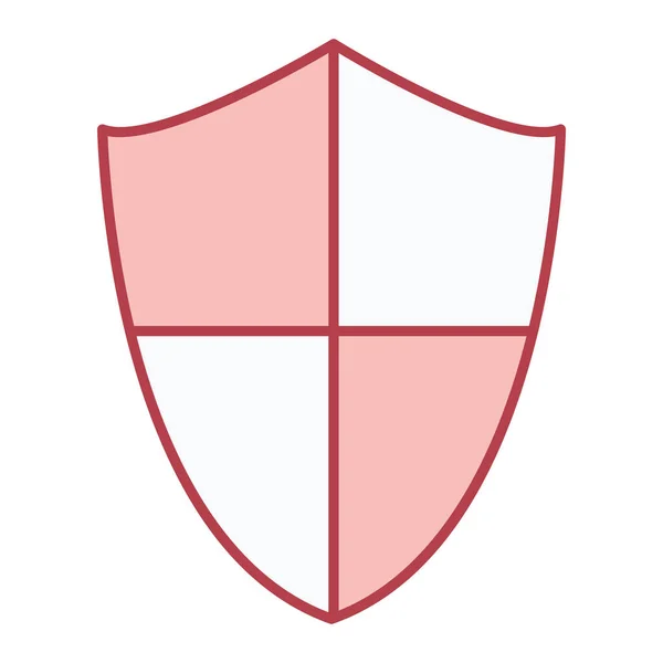 Escudo Con Icono Seguridad Diseño Ilustración Vectorial — Archivo Imágenes Vectoriales