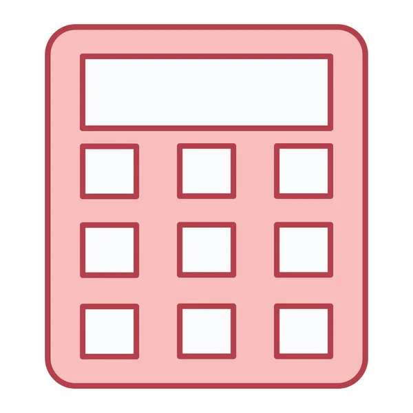 Ícone Calculadora Ilustração Simples Ícones Vetoriais Matemáticos Para Web —  Vetores de Stock