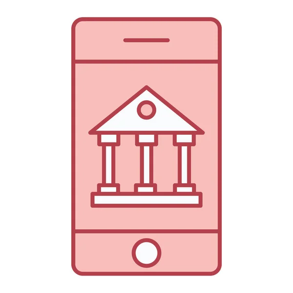 Mobile Banking Ikone Vektorillustration — Stockvektor