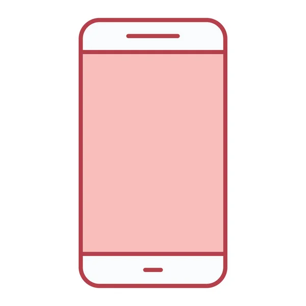 Ikona Urządzenia Smartfona Płaska Ilustracja Ikon Wektora Telefonu Komórkowego Projektowania — Wektor stockowy