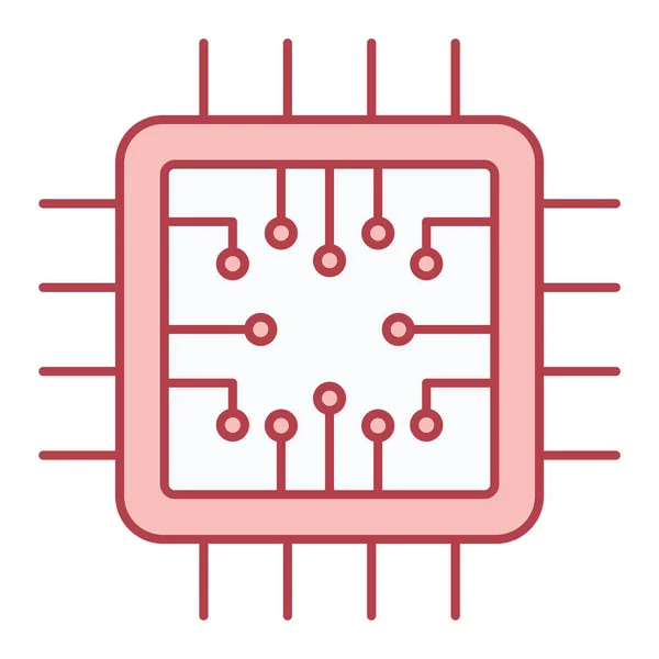 Işlemci Simge Vektör Çizim — Stok Vektör