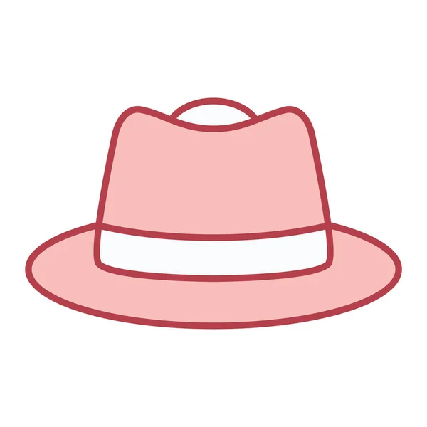 Icono Del Sombrero Ilustración Simple Los Iconos Vector Accesorio Vaquero — Vector de stock