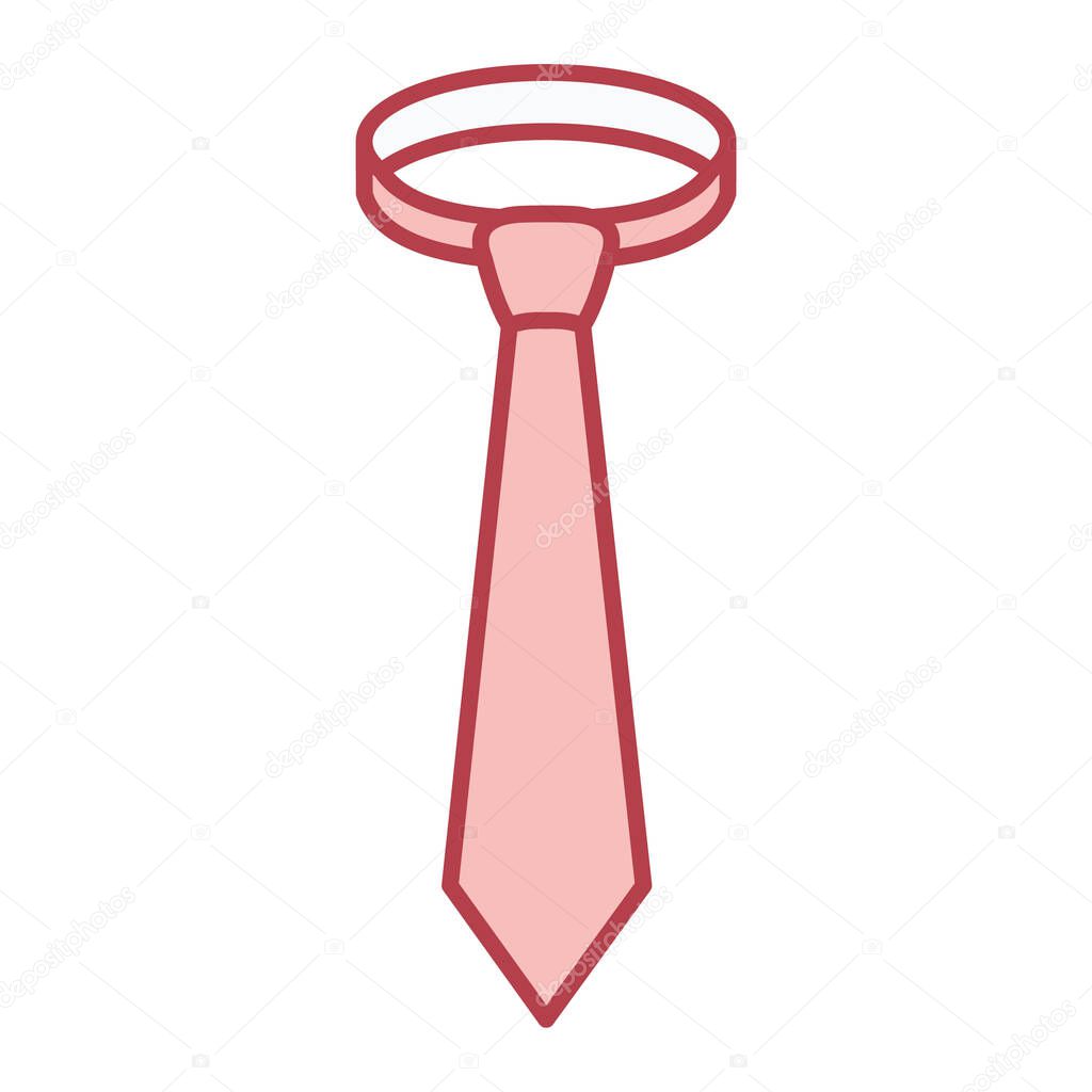 tie icon. simple illustration of necktie vector icons for web design isolated on white background