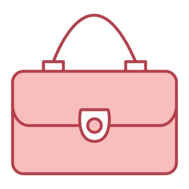 çanta simgesi vektör illüstrasyonu