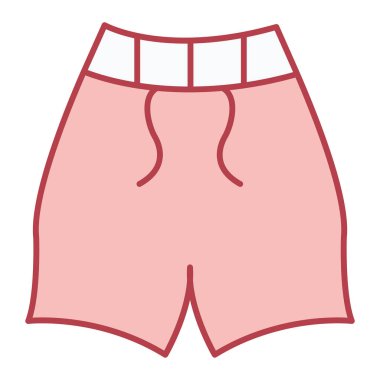 İç çamaşırı. Web simgesi basit illüstrasyon