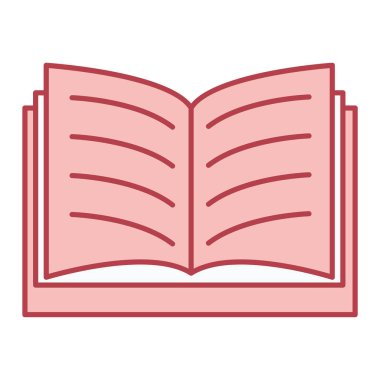 kitap simgesi vektör illüstrasyonu