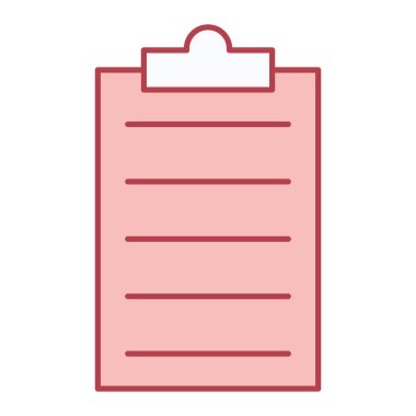 Kontrol listesi. Web simgesi basit illüstrasyon