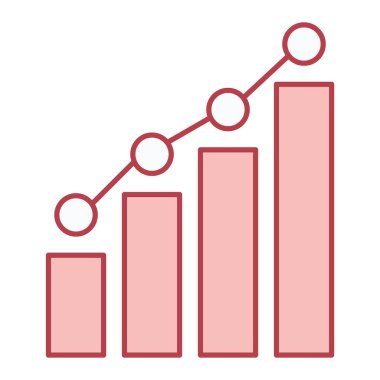 bar çizelgesi simgesi, vektör illüstrasyonu