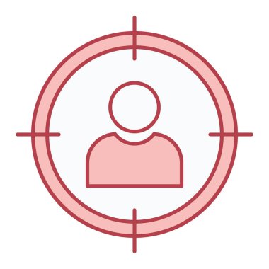 hedef simge vektör illüstrasyonu