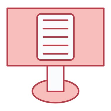 Bilgisayar simgesinin vektör illüstrasyonu