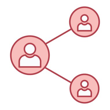 sosyal ağ simge vektör çizim