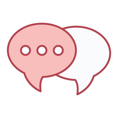 sohbet baloncukları vektör illüstrasyon tasarımı ile konuşma balonu