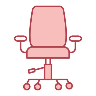 Ofis koltuğu ikonu. vektör illüstrasyonu