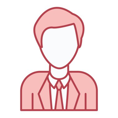 Adam avatar ikonu. Kişinin kullanıcı mesleği ve insanların teması. Yalnız tasarım. vektör illüstrasyonu