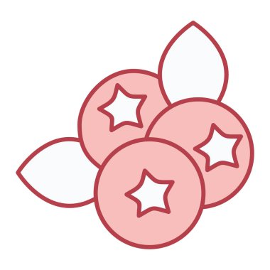 tatlı meyve ikonu vektör illüstrasyonu