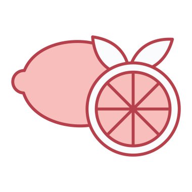 taze meyve ikonu vektör illüstrasyonu