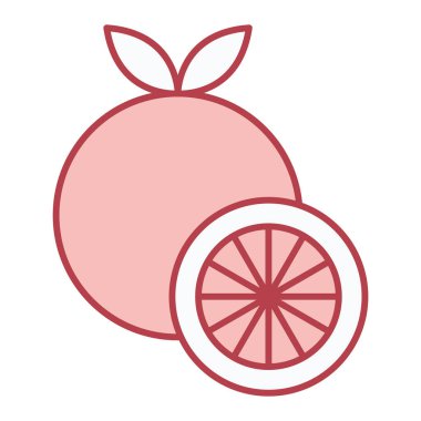 taze meyve ikonu vektör illüstrasyonu