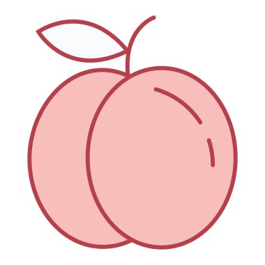 elma ikonu vektör illüstrasyonu