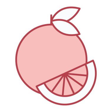 taze meyve ikonu vektör illüstrasyonu