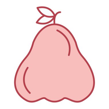 armut meyve ikonu vektör illüstrasyon grafik tasarımı